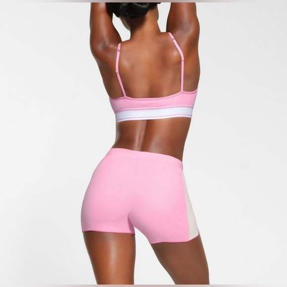 NWT SKIMS cotton rib drawstring shorts - Picture 3 of 4